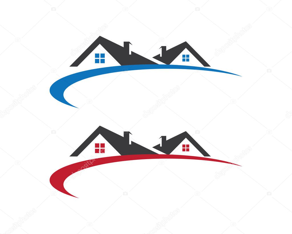 Property and Construction Logo design for business corporate sign . Vector Logo