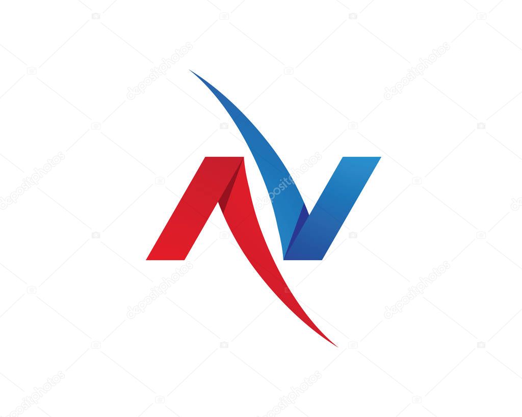 N Letter Logo Template vector icon