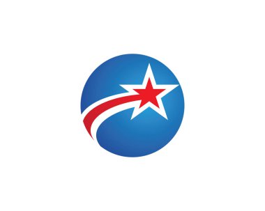 Yıldız Logosu Şablonu vektör illüstrasyon tasarımı