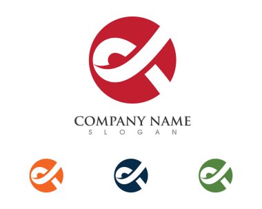 K Harfi Logo İş Şablonu Vektör simgesi