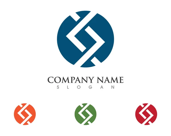 Unternehmen abstrakte Einheit Vektor Logo Design-Vorlage — Stockvektor