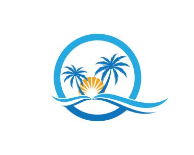 Dalga suyu logo şablonu