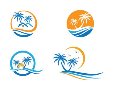 Dalga suyu logo şablonu