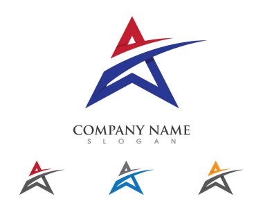 Bir Harf Logosu İş Şablonu Vektör simgesi