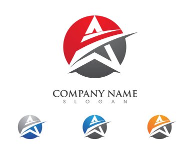 Bir Harf Logosu İş Şablonu Vektör simgesi