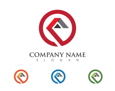 Emlak ve inşaat Logo Tasarım iş kurumsal simgesi için. Vektör Logo