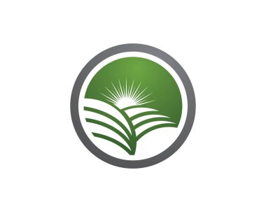 Tarım Logo ağaç yaprak vektör logo tasarım, çevre dostu kavramı