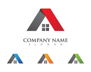 İş kurumsal simgesi için emlak ve inşaat Logo Tasarım