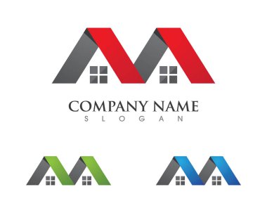 İş kurumsal simgesi için emlak ve inşaat Logo Tasarım
