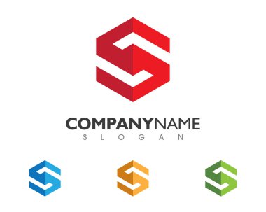 İş finans logosu - vektör konsepti çizimi