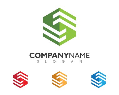 İş finans logosu - vektör konsepti çizimi