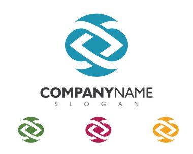 İş kurumsal soyut birlik vektör logosu tasarım şablonu