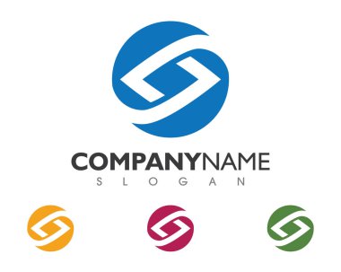 İş finans logosu - vektör konsepti çizimi