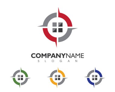 İş kurumsal simgesi için emlak ve inşaat Logo Tasarım