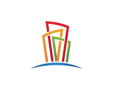 İş finans logosu - vektör konsepti çizimi