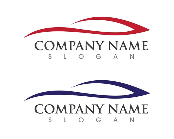 Snelheid Auto auto Logo Template vector pictogram — Stockvector