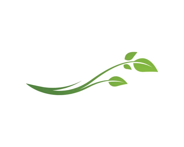 Logotipos de la ecología hoja verde naturaleza elemento vector icono — Archivo Imágenes Vectoriales