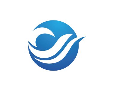 Deniz veya okyanus dalgaları, mavi su, sıçrama ve fırtına, vektör illüstrasyon