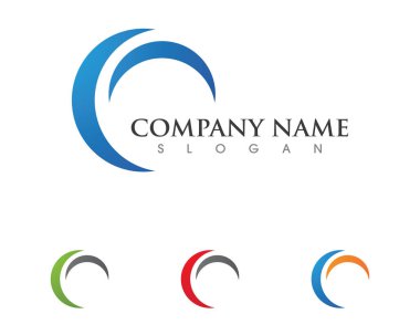 C Harfi Logo Şablonu vektör simgesi tasarımı