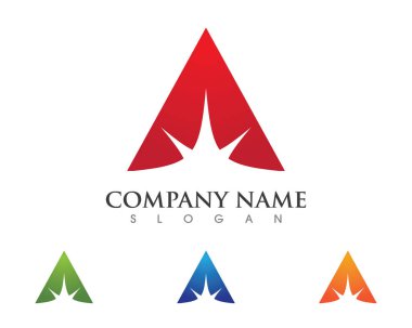 Bir Harf Logosu İş Şablonu Vektör simgesi