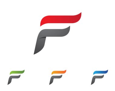 F harf Logo iş şablonu