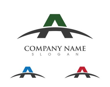 Bir Harf Logosu İş Şablonu Vektör simgesi