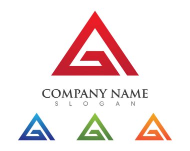 Bir Harf Logosu İş Şablonu Vektör simgesi