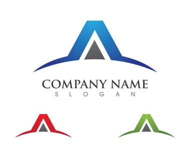 Bir Harf Logosu İş Şablonu Vektör simgesi