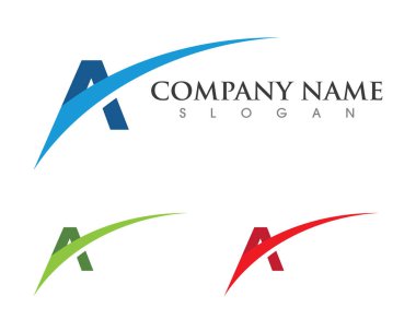 Bir Harf Logosu İş Şablonu Vektör simgesi