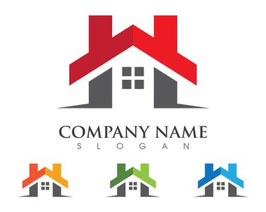 İş kurumsal simgesi için emlak ve inşaat Logo Tasarım