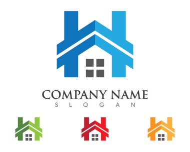 İş kurumsal simgesi için emlak ve inşaat Logo Tasarım