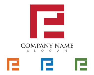 E mektup daha hızlı Logo şablonu vektör simge illüstrasyon tasarımı