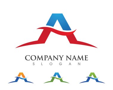 Bir Harf Logosu İş Şablonu Vektör simgesi