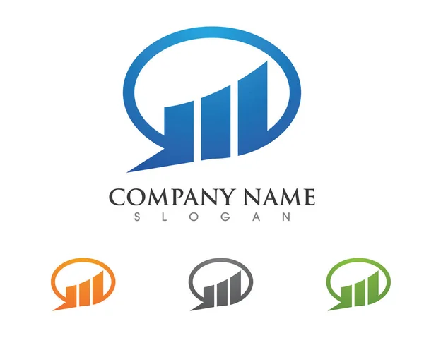 Modèle de logo professionnel Business Finance icône vectorielle — Image vectorielle