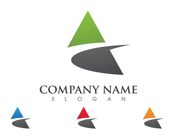 Une lettre Logo Business Template icône vectorielle — Image vectorielle