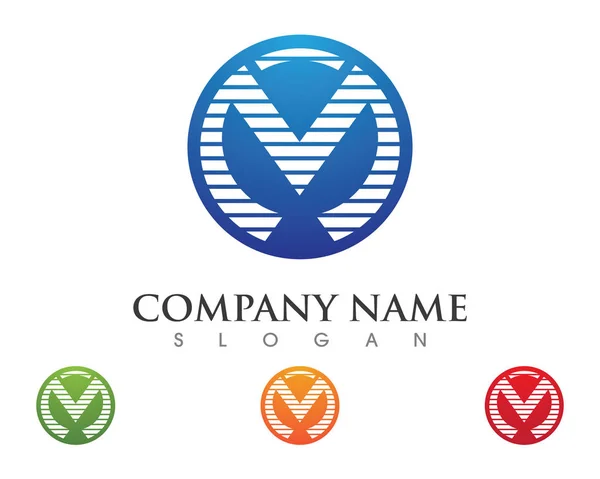 Vektorová ikona šablony M Letter Logo — Stockový vektor