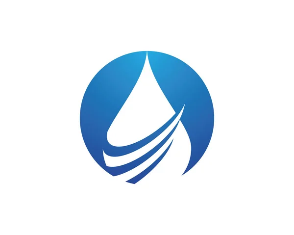 Waterdruppel Logo Template vector illustratie ontwerp — Stockvector