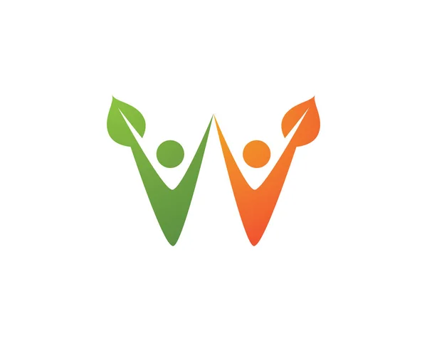 Logotipo de vida saudável — Vetor de Stock