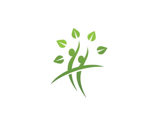 健康的な生活のロゴ — ストックベクタ