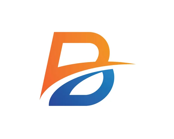 B Templat Logo Lebih Cepat - Stok Vektor