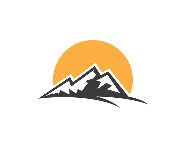 Montagne logo Template — Vettoriale Stock