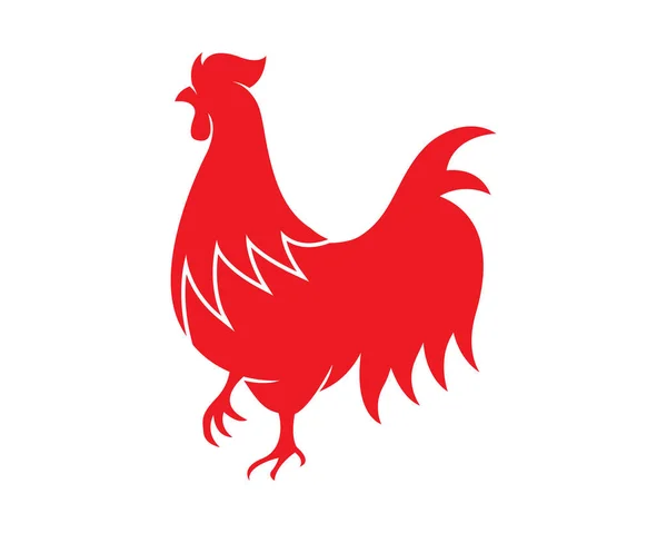 Plantilla de logotipo de gallo — Archivo Imágenes Vectoriales