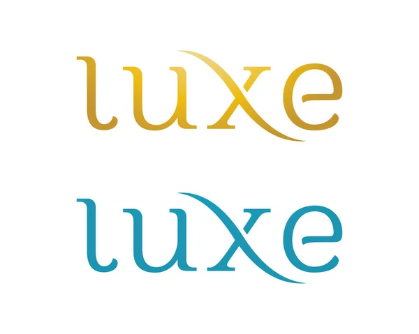 Luxe logo modèle vectoriel icône illustration design — Image vectorielle