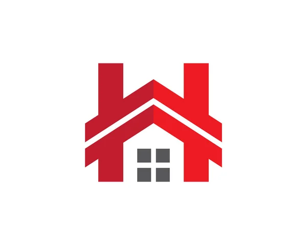 Immobilier et construction Logo design pour entreprise enseigne d'entreprise — Image vectorielle