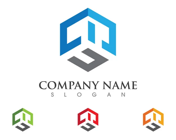 Immobilier, Immobilier et Construction Logo design pour entreprise enseigne — Image vectorielle