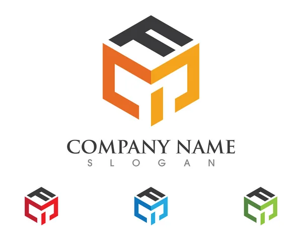 Immobilien, Immobilien und Bau Logo-Design für Firmenschilder — Stockvektor