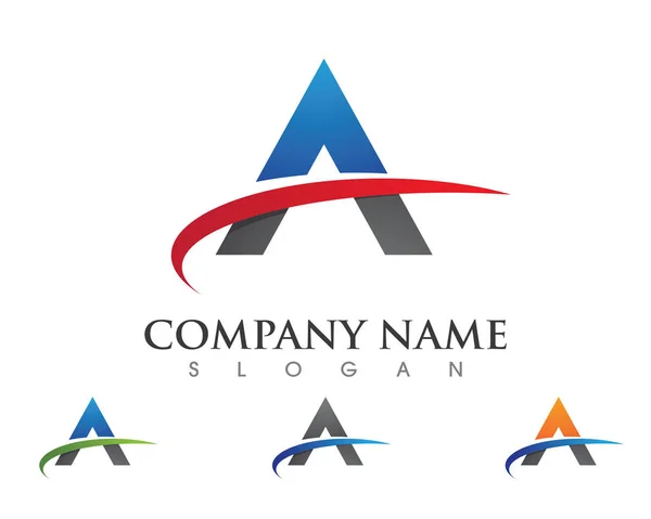 Um modelo de negócio do logotipo da carta — Vetor de Stock