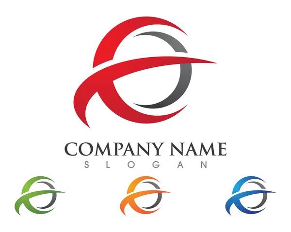 E lettere business logo e simboli — Vettoriale Stock
