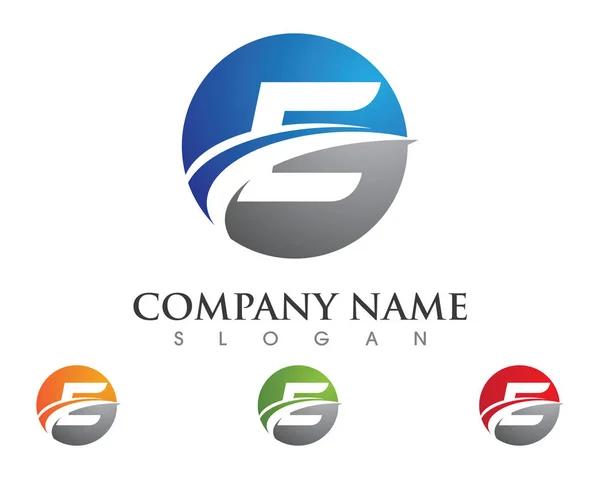E letras logotipo del negocio — Vector de stock