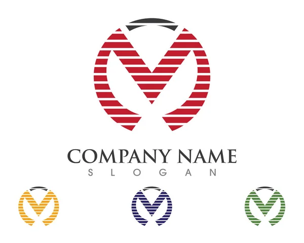 Logo V obchodních dopisů — Stockový vektor